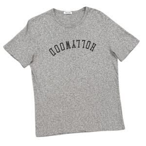 Hiro Clark Hollywood Graphic Slub Cotton Tee In Gray